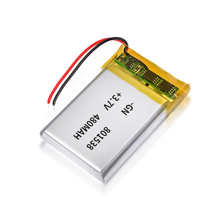 801538 480mAh 3.7V